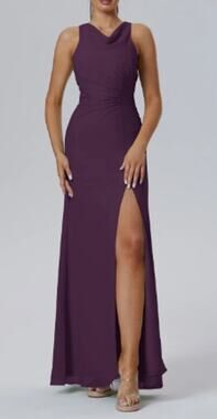 AW BRIDAL 6 S grape purple Catheryn wedding guest bridesmaid maxi dress NEW 0b6